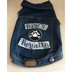 Brett Michaels Dog Jean Vest Rock Royalty Jacket Size Medium